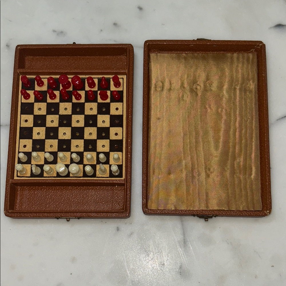 Vintage Travel Chess Set